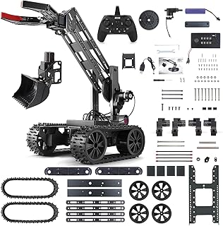 VANLINNY Robot Kit, STEM Toys for Boys Age 8-12, Robotic Arm for Kids Age 8+, 4-DOF Electronic Programming DIY Robots for Girls, Educational Science Building Kit, Cool Birthday Gifts for Kids.