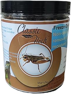 3.5oz Freeze-Dried Cricket – High Protein Reptile & Amphibian Food for Healthy Pets?Suitable for Birds, Fish, Hedgehogs, Bearded Dragons, Lizards