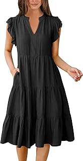 ANRABESS Summer Boho Midi Dress