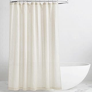 KGORGE Linen Blend Shower Curtain