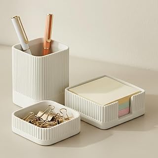 Concrete Desk Organizer Set
