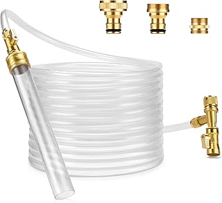 GADFISH Gravel Vacuum for Aquarium Water Changer Fish Tank Cleaning Tools, Siphon Universal Quick Pump Aquarium Water Changing (30ft)