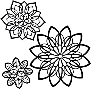 Zzbakress Metal Flower Wall Decor