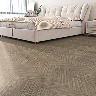 Livelynine Herringbone Wood-Grain Flooring