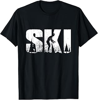 Vintage Skier Cross Country T-Shirt
