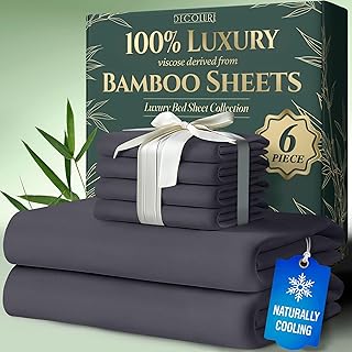 DECOLURE Queen Size Bamboo Sheets