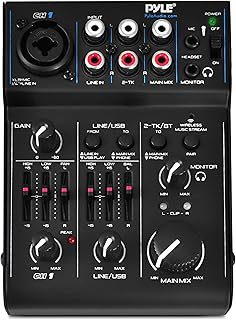 Pyle 3-Channel Bluetooth DJ Mixer