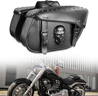 3D Skull Motorcycle Saddlebags