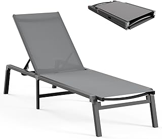 Aluminum Chaise Lounge, Foldable