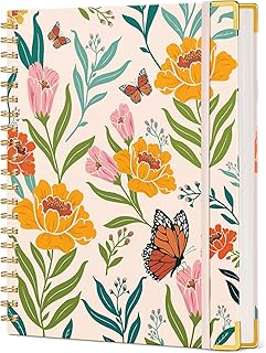Floral Hardcover Spiral Notebook
