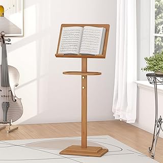 Adjustable Bamboo Music Stand
