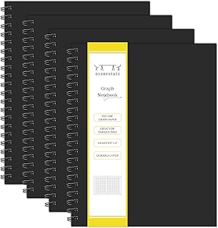 A4 Grid Hardcover Spiral Notebooks