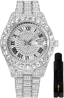 HUNRUY Bling Diamond Watch