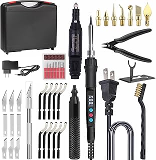 3D Print Finishing Tools, 3D Printing Smoothing Tools Kit Includes Digital Soldering Iron, Deburring Tool, Electric Polishing Machine and Storage Toolbox for 3D Print Trimming Modifying