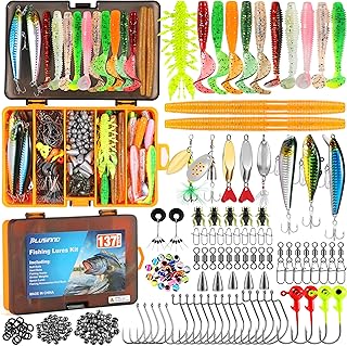 PLUSINNO 137Pcs Fishing Lure Kit