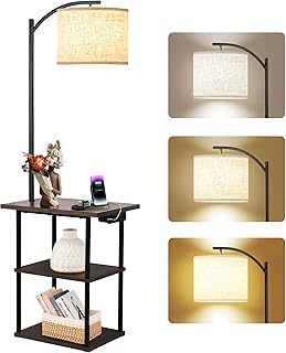 PESRAE Multifunction Floor Lamp