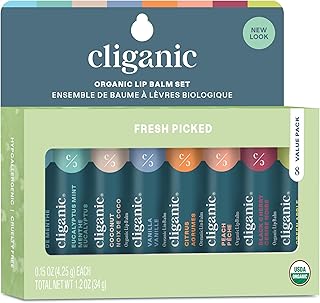 Cliganic Organic Lip Balm Collection