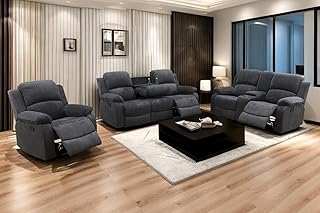 Ainehome Corduroy Recliner Set