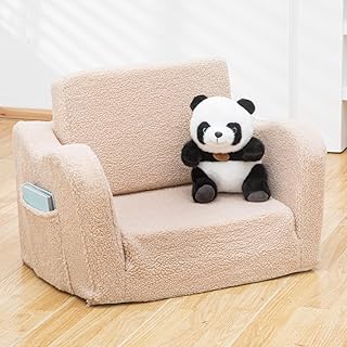 2-in-1 Sherpa Toddler Sofa