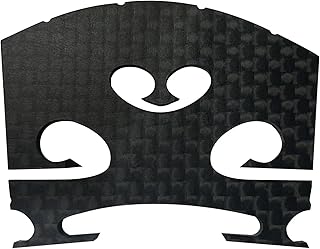 Final Game Master Premium Carbon Fiber 4/4 Violin Bridge – Pre-Cut & Pre-Fitted Enhanced Acoustic Performance, Lightweight & Durable Design for All Violins