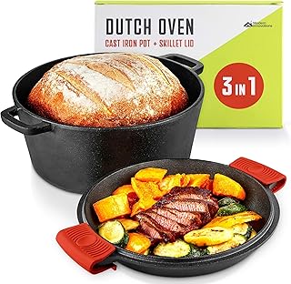 3-in-1 Preseasoned Cast Iron Set