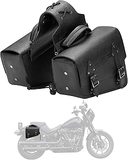 KEMIMOTO Leather Motorcycle Saddlebags