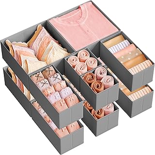 SONGMICS 12-Piece Drawer Organizer
