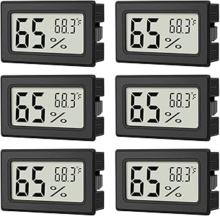 Mini Indoor Hygrometer 6-Pack