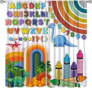 Dinosaur ABC Kids Curtains