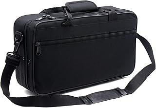 storage bag,HUIOP Clarinet Box,Bb Clarinet Case Gig Bag Backpack Box Water-resistant 600D Foam Cotton Padding with Adjustable Single Shoulder Strap