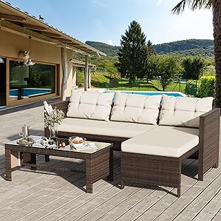 Shintenchi Outdoor Wicker Patio Set