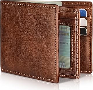 Artpaxy Men's RFID Leather Wallet