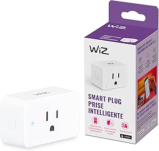 WiZ Smart Plug, Sunset to Sunrise Automation, Motion Detection, Control with Voice or App, Indoor Smart Plug Compatible with Alexa, Google Home and HomeKit, 1 Pack