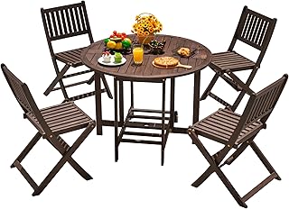 Devoko Acacia Patio Dining Set