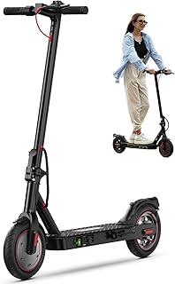 iScooter Electric Scooter for Adults, 23/18/12 Miles Long Range,22/19/18 Mph Top Speed, Commuting Electric Scooter with Cruise Control, Double Braking Systems Escooter for Adults and Teens