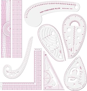 9pcs Clear Sewing Ruler Set
