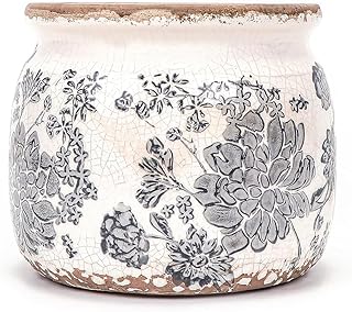 Vintage Grey Ceramic Planter