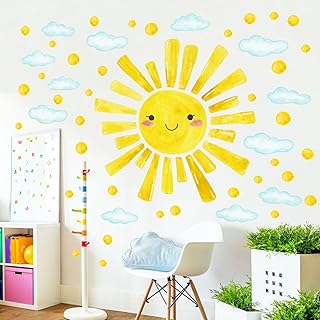 Sun & Clouds Kids Wall Decals
