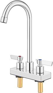 4-Inch Chrome Deck Mount Faucet