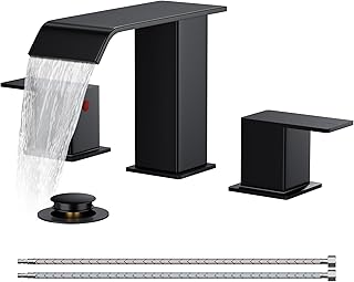 FORIOUS Matte Black Waterfall Faucet