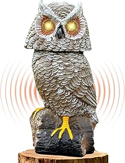 Solar Motion-Detecting Owl Decoy