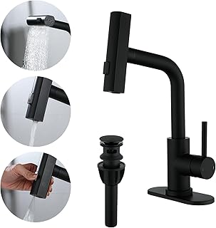 TRIPHIL Matte Black Pull-Down Faucet