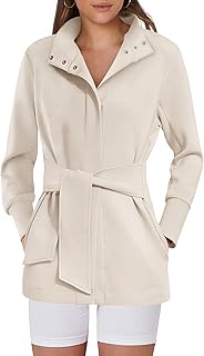 ANRABESS Wrap Trench Coat