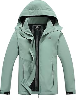 MOERDENG Waterproof Hooded Raincoat