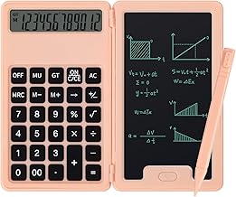 Portable Desk Calculator with Notepad