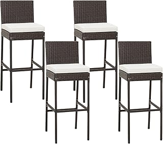 Relax4Life Outdoor Rattan Barstools