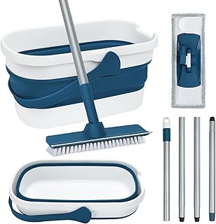 Collapsible Mop and Bucket Set