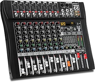 8-Channel Professional Audio Mixer