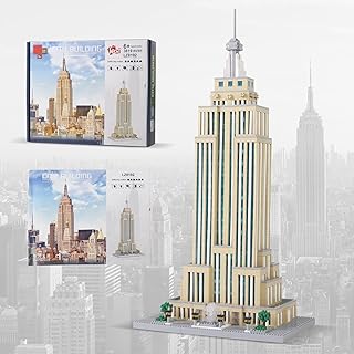 3819PCS Empire State Micro Mini Building Blocks Set,Commemorative Architectural Model Building,Unique Choice for 14+ Kids or Adults