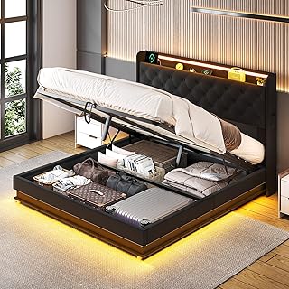 Queen Lift-Up Storage Bed